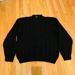 Vintage Mens J. Crew Wool Irish Fisherman Sweater